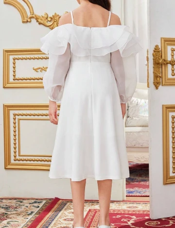 Rochie Shein Kids, alb Alb