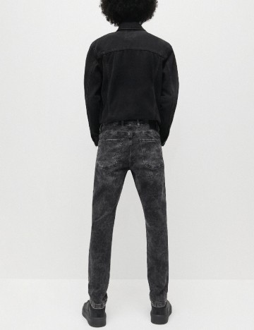 Blugi Reserved, gri/negru