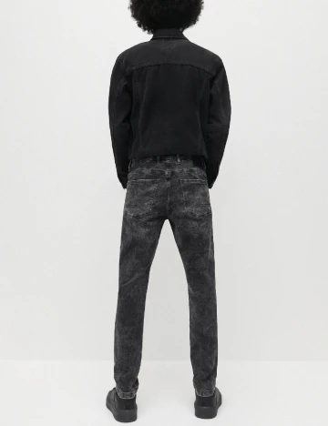 Blugi Reserved, gri/negru