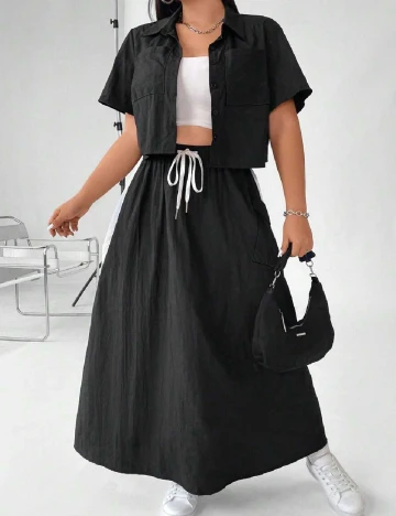 Compleu SHEIN CURVE, negru