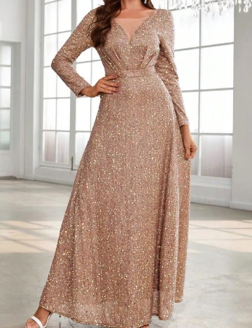 Rochie lunga SHEIN, maro