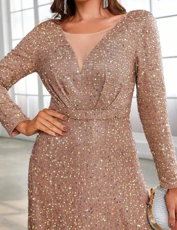 Rochie lunga SHEIN, maro