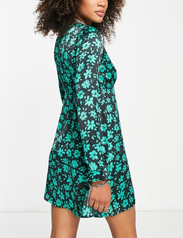 Rochie scurta Violet Romance, floral print