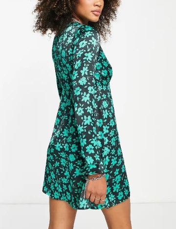 Rochie scurta Violet Romance, floral print