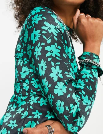 Rochie scurta Violet Romance, floral print