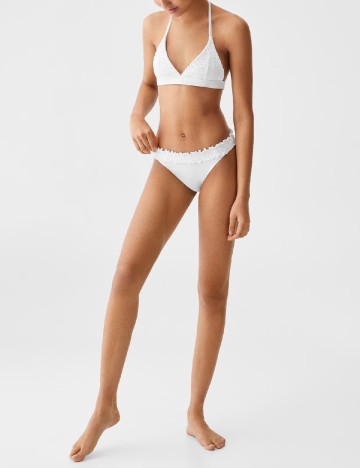Costum de baie Mango Teen, alb