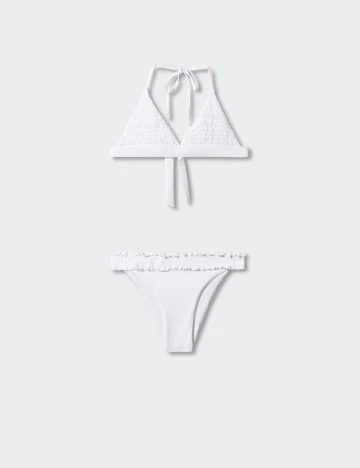 Costum de baie Mango Teen, alb