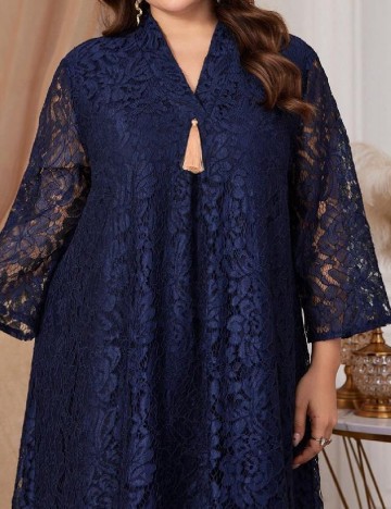 Rochie lunga SHEIN CURVE, bleumarin