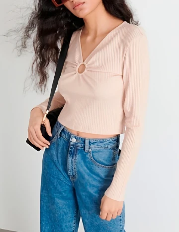 Bluza Reserved, crem Crem