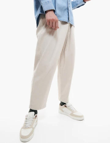 Pantaloni Reserved, crem