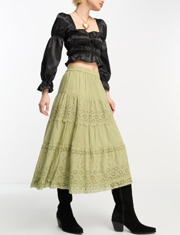 Top Reclaimed Vintage, negru