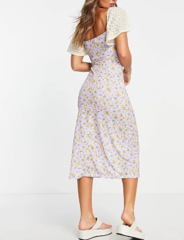 Rochie medie ASOS, mov