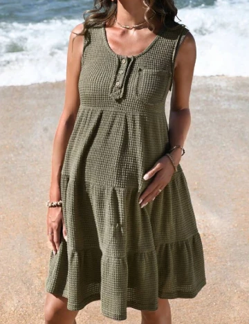 Rochie scurta SHEIN Maternity, verden