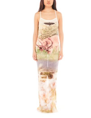 
						Rochie lunga Basic Pleasure Mode, mix culori