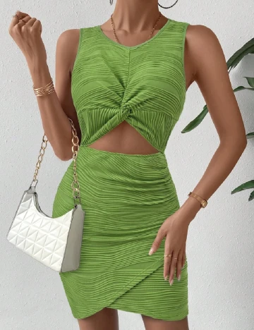 Rochie scurta SHEIN, verde Verde