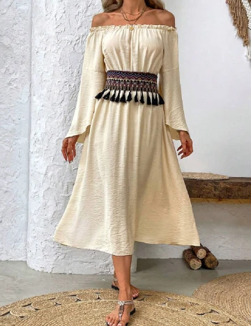 Rochie medie SHEIN, crem