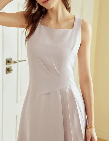 Rochie medie MOTF, roz pal Roz