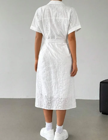 Rochie medie SHEIN, alb Alb