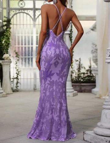 Rochie lunga Faeriesty, mov Mov