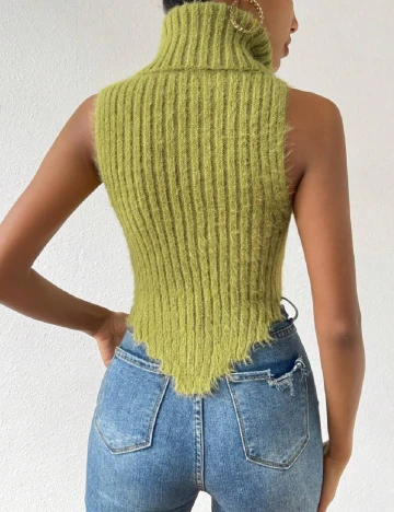 Set topuri 2 bucati SHEIN, verde/alb