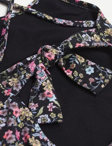 Costum de baie Mango Kids, floral print Floral print