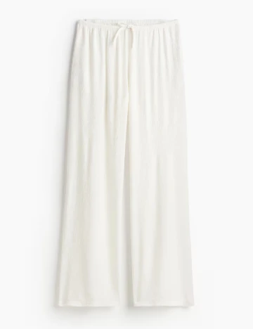 Pantaloni H&M, alb Alb