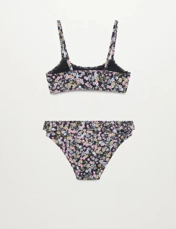 Costum de baie Mango Kids, floral print Floral print