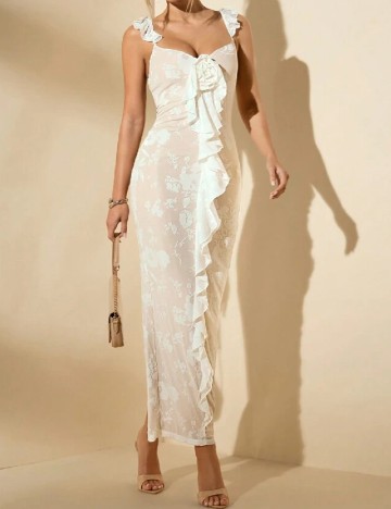 
						Rochie lunga SHEIN, ecru