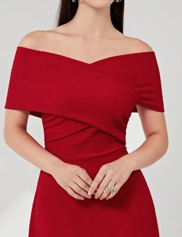 Rochie lunga SHEIN, rosu Rosu