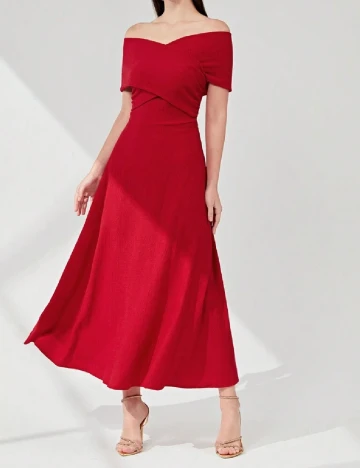 Rochie lunga SHEIN, rosu Rosu