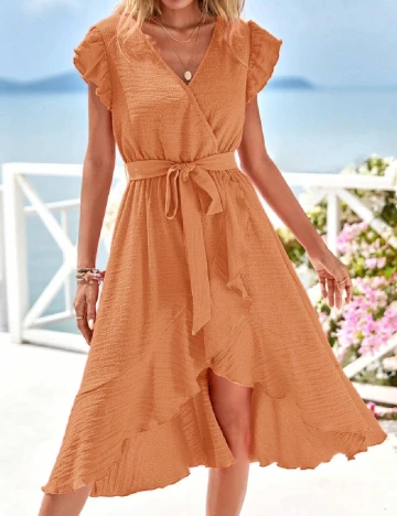 Rochie medie SHEIN, portocaliu