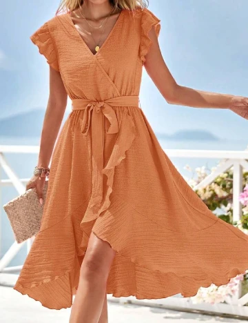 Rochie medie SHEIN, portocaliu