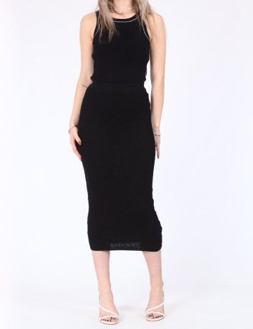 Fusta Pull&Bear, negru