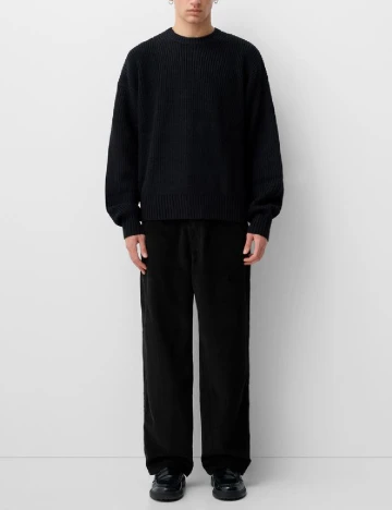 Pantaloni Bershka, negru