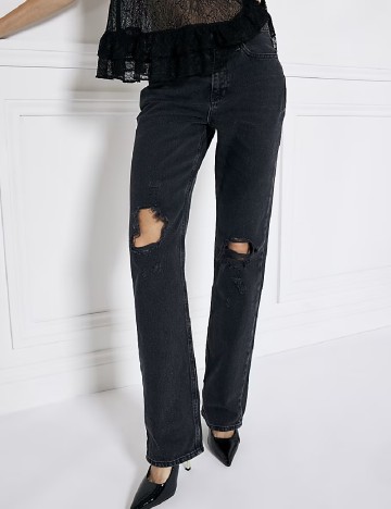 Blugi River Island, negru