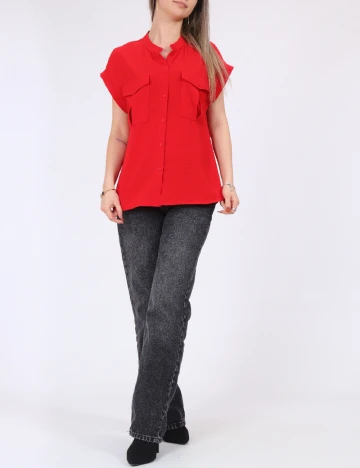 Camasa Vero Moda, rosu