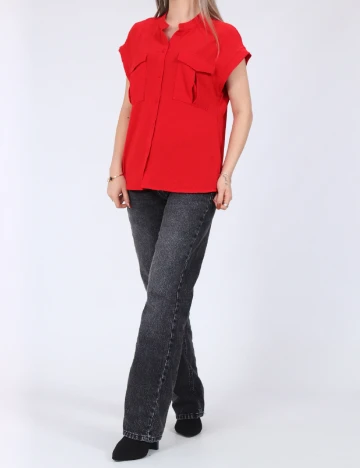 Camasa Vero Moda, rosu