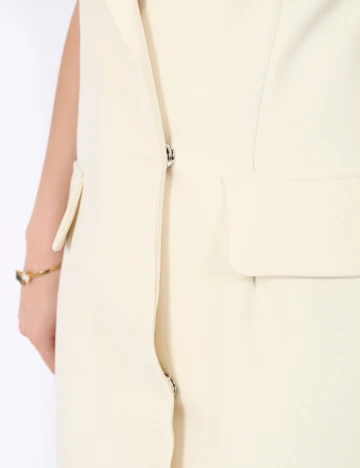 Rochie scurta EGO, ecru Alb
