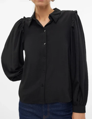 Camasa Vero Moda, negru Negru