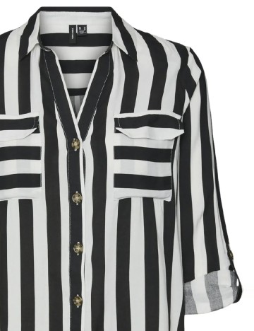 Camasa Vero Moda, alb/negru