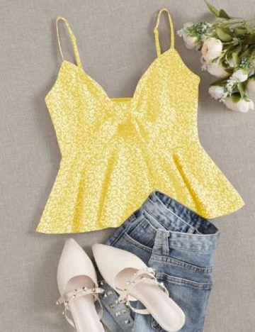 Top SHEIN, galben