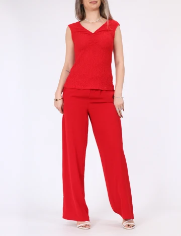 Pantaloni Vero Moda, rosu Rosu