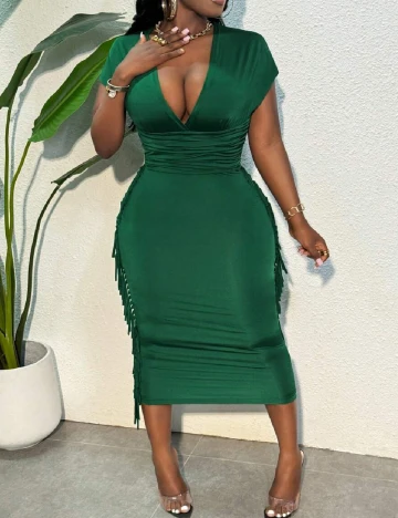 Rochie medie SHEIN, verde