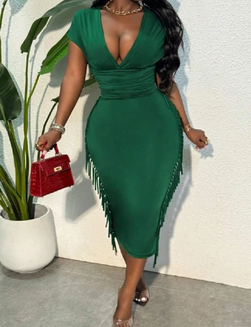 Rochie medie SHEIN, verde