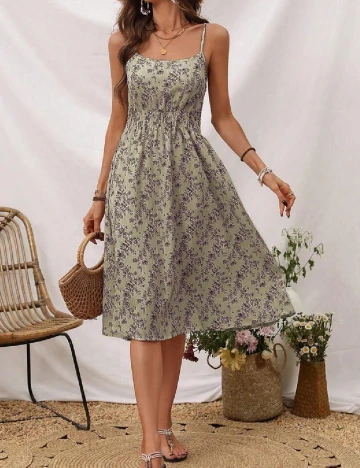 Rochie medie SHEIN, bej Crem