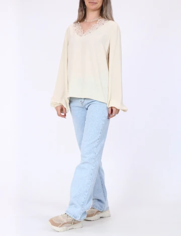 Bluza Vero Moda, crem