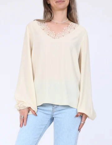 Bluza Vero Moda, crem