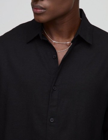 Camasa Oversize Boohoo MAN, negru