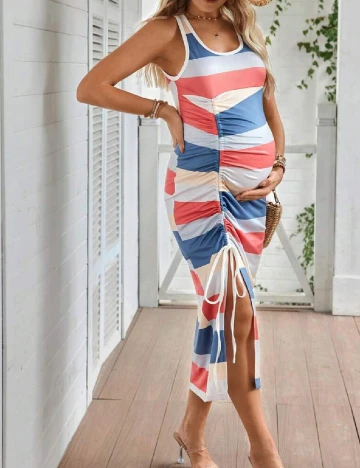 Rochie medie SHEIN Maternity, mix culori