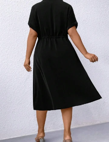 Rochie medie SHEIN CURVE, negru Negru